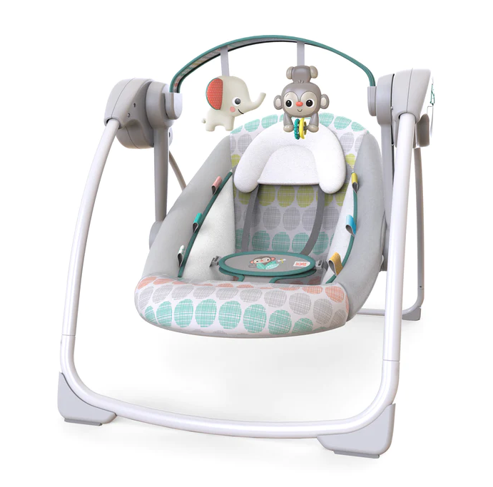 Bright Starts Leagan portabil Whimsical Wild cu 10 melodii