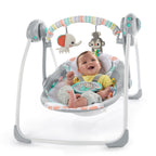 Bright Starts Leagan portabil Whimsical Wild cu timer si 6 melodii