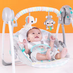 Bright Starts Leagan portabil Whimsical Wild cu timer si 6 melodii