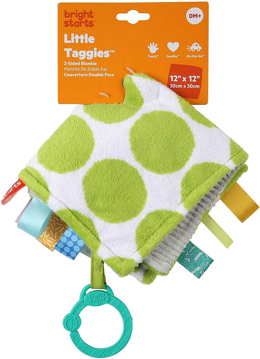 Bright Starts - Paturica vesela Little Taggies cu buline verzi