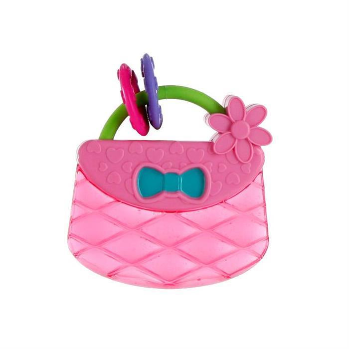 Bright Starts Posetuta Pretty in Pink Carry and Teethe Purse