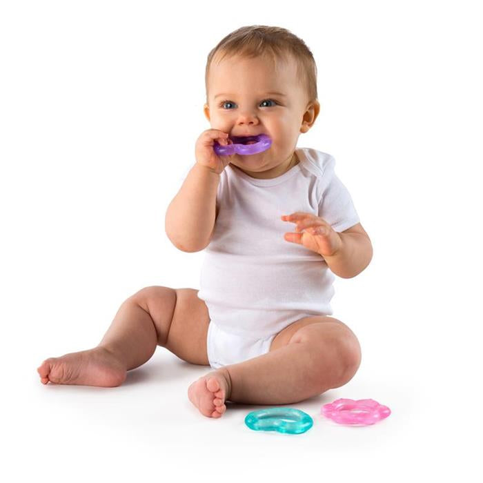 Bright Starts Set jucarii pentru dentitie Chill and Teethe Pink
