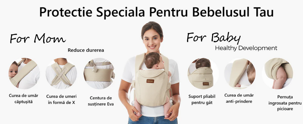 Marsupiu ergonomic Momcozy WeeSnug