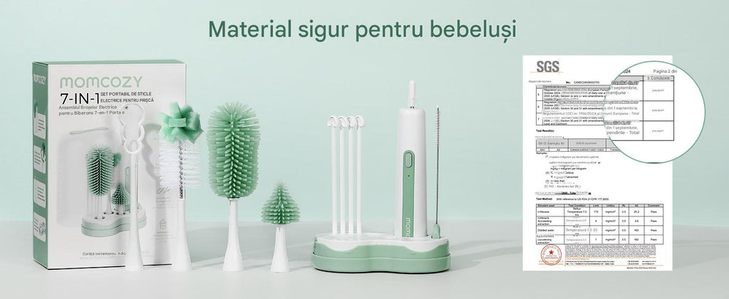 Perie electrica biberoane Momcozy 7 in 1