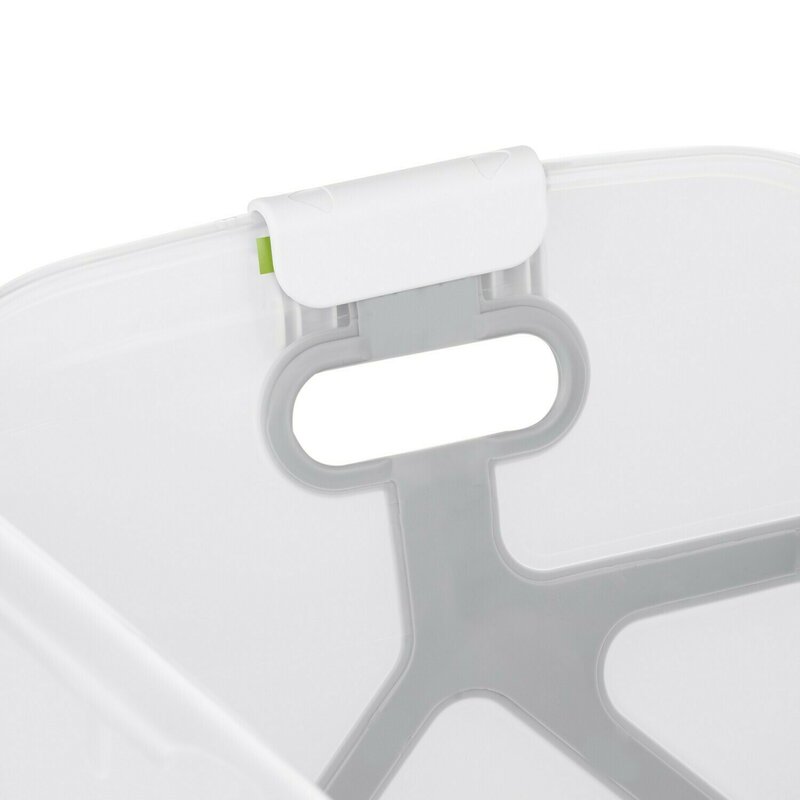 Cadita de baie cu pliere ultra-compacta, Jane, Oasis, Cu doua manere, 68 x 42 x 26 cm, Conform cu standardul european de siguranta EN 17072:2018, Botanic