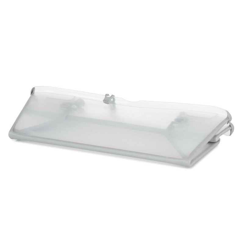 Cadita de baie cu pliere ultra-compacta, Jane, Oasis, Cu doua manere, 68 x 42 x 26 cm, Conform cu standardul european de siguranta EN 17072:2018, Botanic