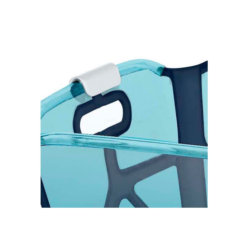 Cadita de baie cu pliere ultra-compacta, Jane, Oasis, Cu doua manere, 68 x 42 x 26 cm, Conform cu standardul european de siguranta EN 17072:2018, Tropical