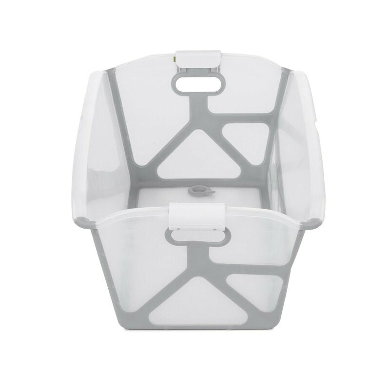 Cadita de baie cu pliere ultra-compacta, Jane, Oasis, Cu doua manere, 68 x 42 x 26 cm, Conform cu standardul european de siguranta EN 17072:2018, White