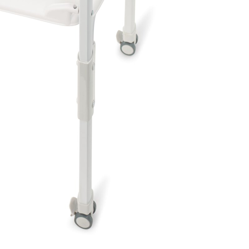 Cadita de baie cu suport, Jane, Flip Cu 2 pozitii anatomice, Cu masuta de infasat, Cu tavita si compartimente pentru accesorii, Conform cu standardele europene EN 17072:2018EN 12221:2008+A1:2013, Iris