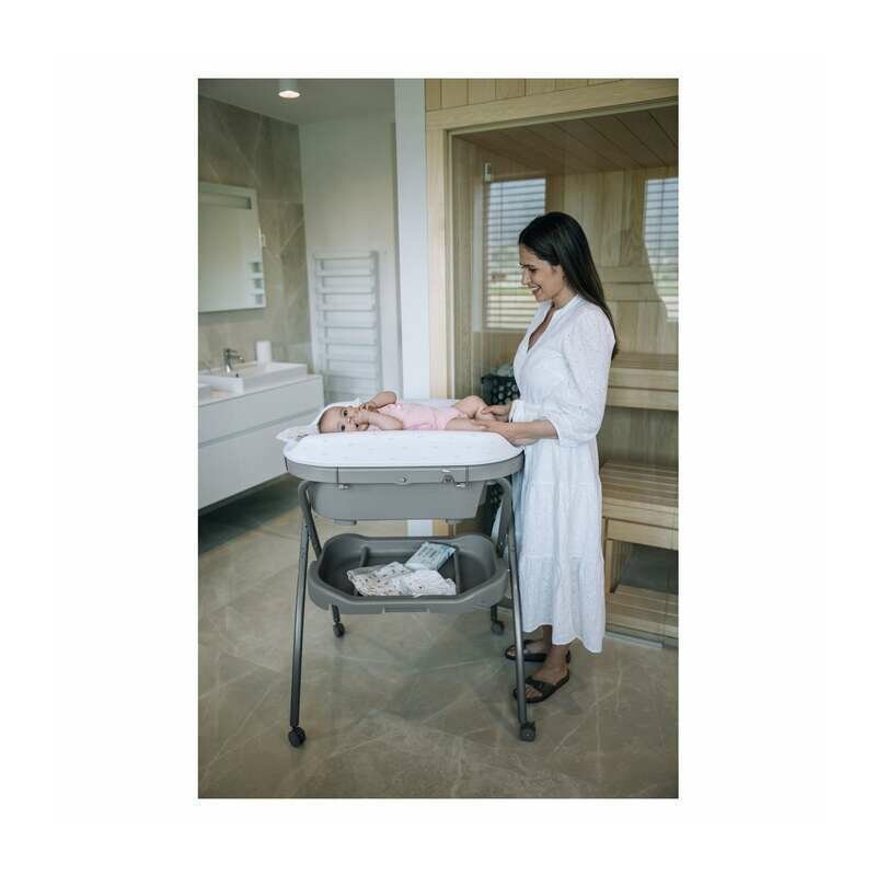 Cădiță de baie FreeON Swan cu masă de înfășat – fotografia 9 a produsului