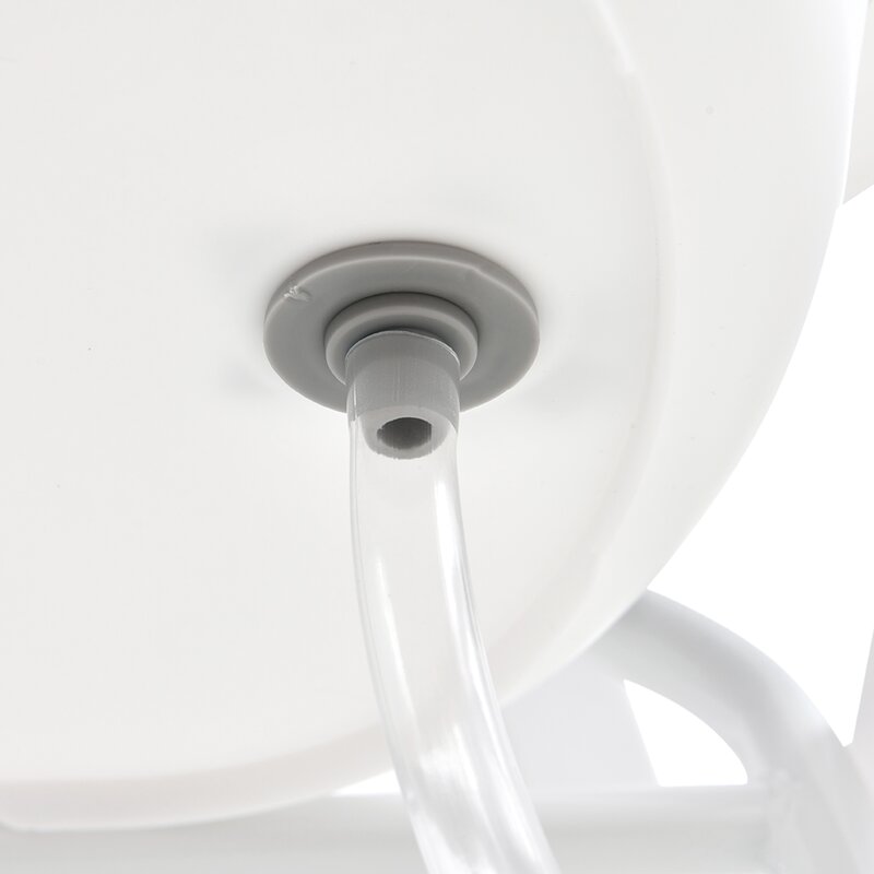 Cadita de baie pliabila, Qmini, Foldy Pro Care, Cu suport metalic si masuta de infasat, Cu termometru electronic, Cu dop si furtun pentru scurgere, Antiderapanta, 80×49 cm, Alb/Gri