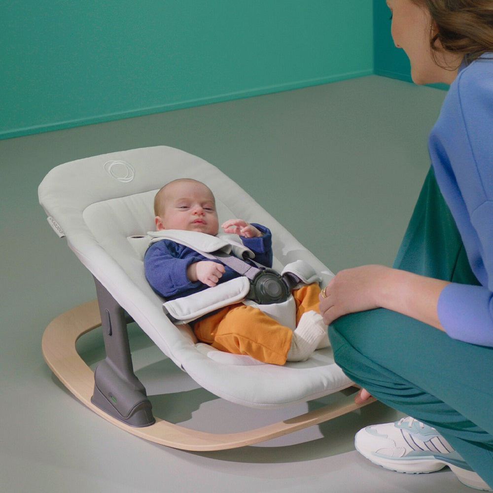 Cadru balansoar pentru set nou-nascut Bugaboo Giraffe Neutral Wood