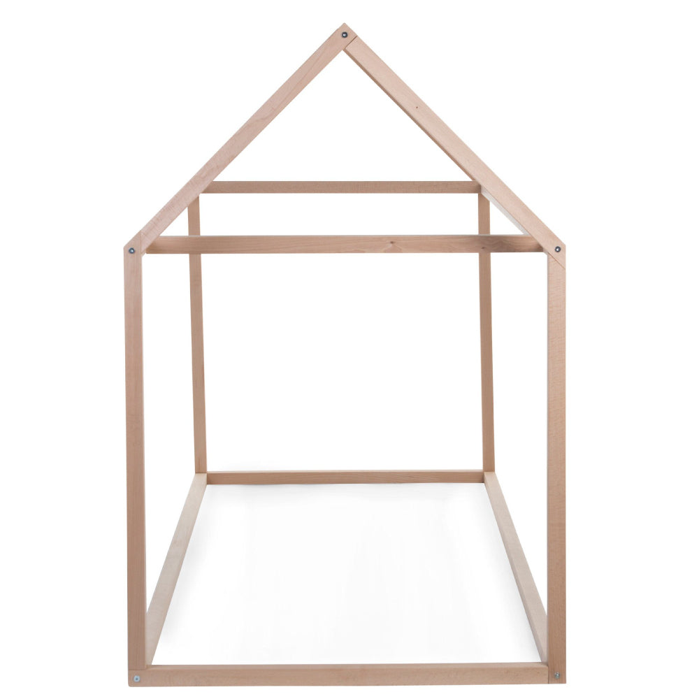 Cadru pat casuta Childhome 90x200 cm Lemn Natural