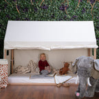 Cadru pat casuta Childhome 90x200 cm Lemn Natural