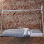 Cadru pat Tipi Childhome 90x200 cm Lemn Natural Alb