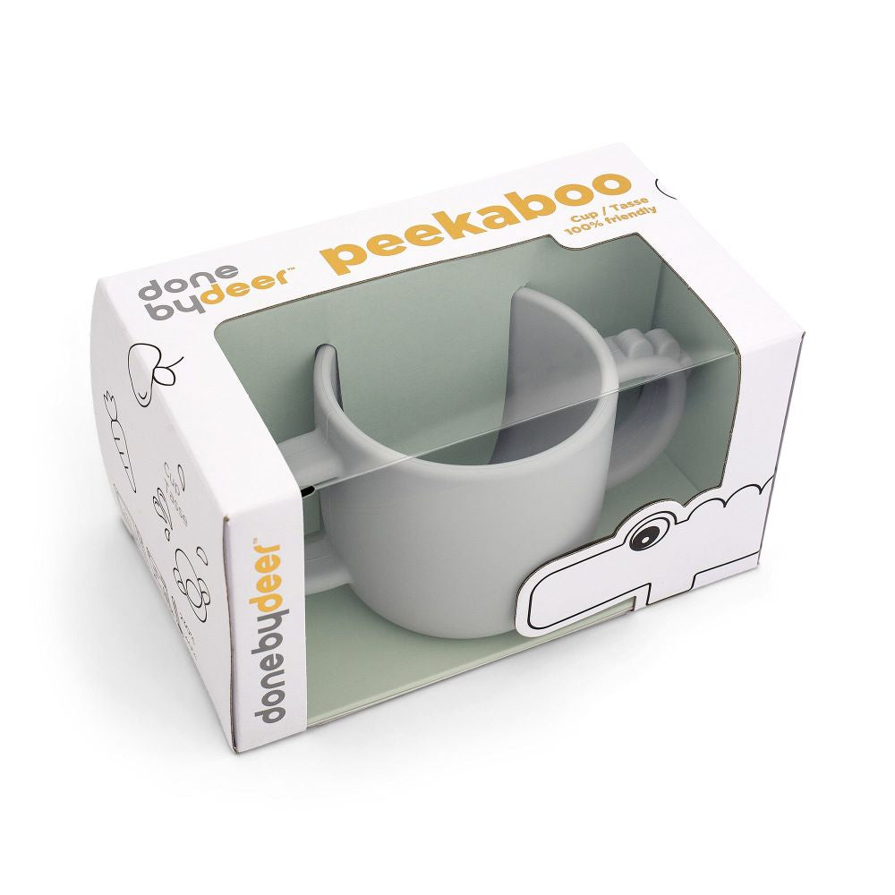 Cana cu doua manere Done by Deer Peekaboo Croco Grey