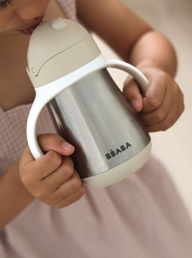 Cana cu Pai Beaba din Inox 250 ml Clay Etansa Termoizolanta