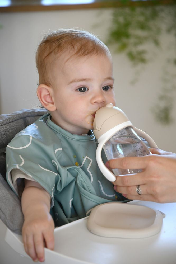 Cana cu Pai Beaba din Tritan 300 ml Clay Etansa Anti-Scurgere