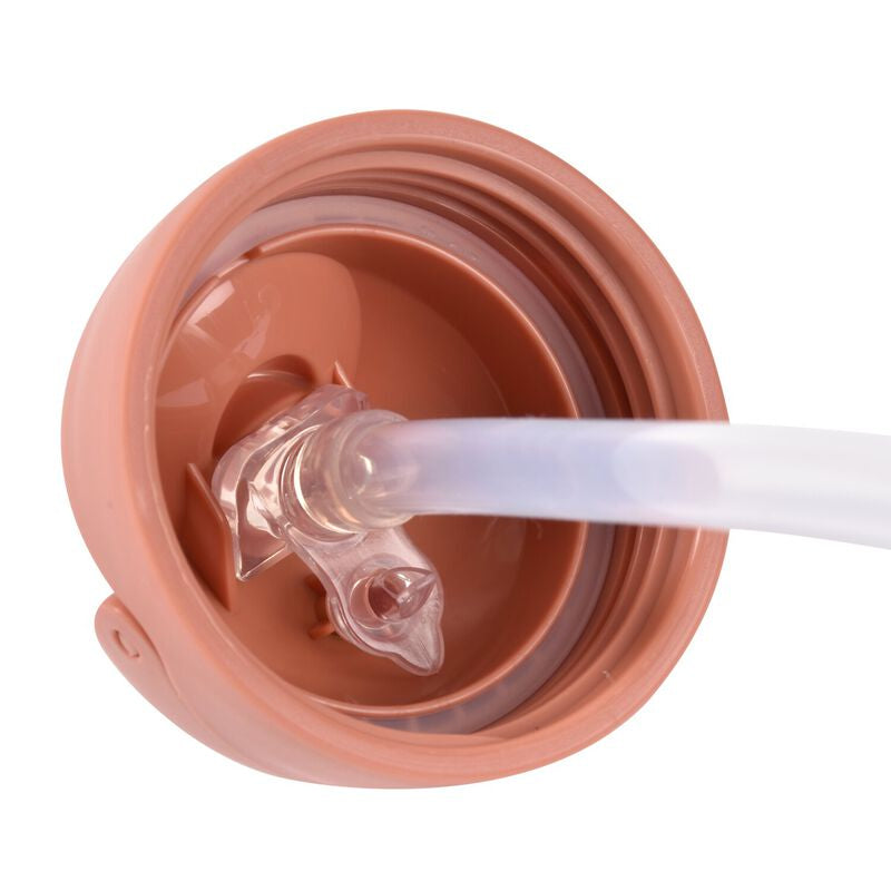 Cana cu pai din Tritan Beaba 300 ml Terracotta