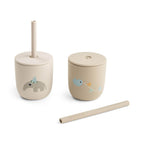 Set 2 Cani cu Pai Silicon Done by Deer 120 ml