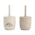Set 2 Cani cu Pai Silicon Done by Deer 120 ml