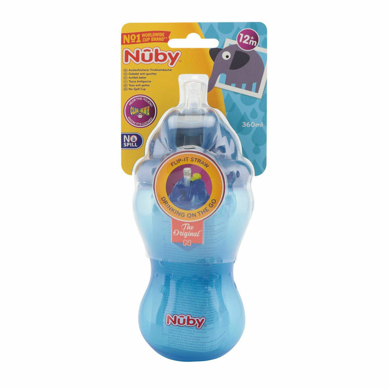 Cana cu pai Nuby anti-varsare 360 ml 12 luni+