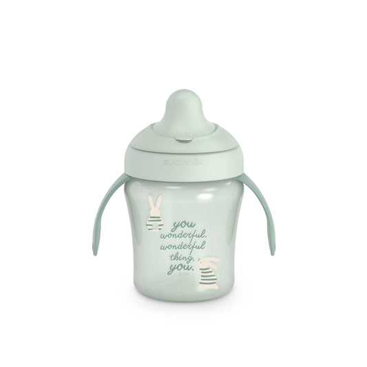 Cana de antrenament cu tetina Suavinex Wonderland 200 ml