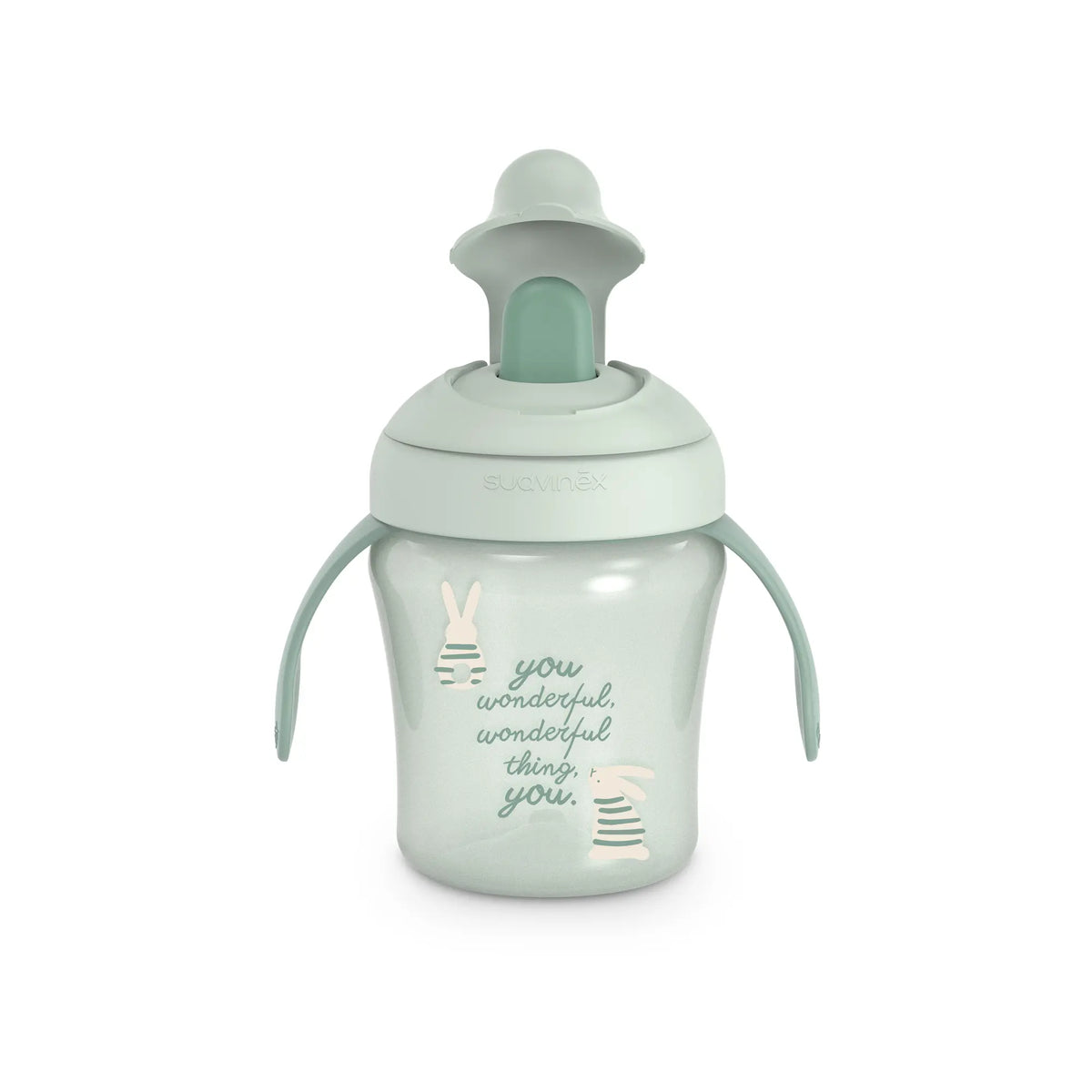 Cana de antrenament cu tetina Suavinex Wonderland 200 ml