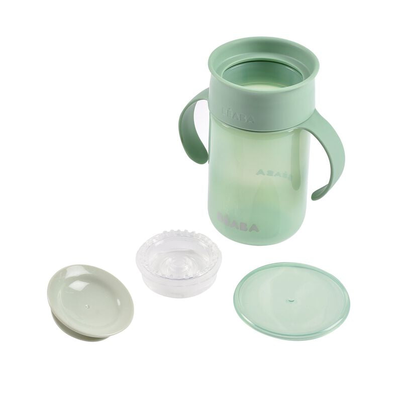 Cana de invatare Beaba 340 ml Sage Green