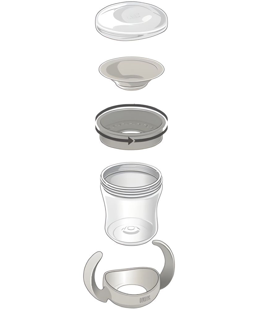 Cană Antrenament Nuk Evolution Mini Magic 160ml 360° Anti-Scurgere 6+ Luni Verde