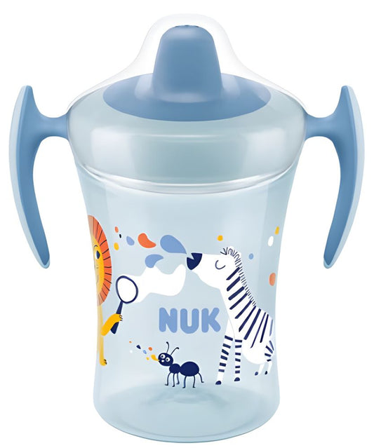 Cană Antrenament Nuk Evolution Trainer 230ml Cioc Moale 6+ Luni Albastru