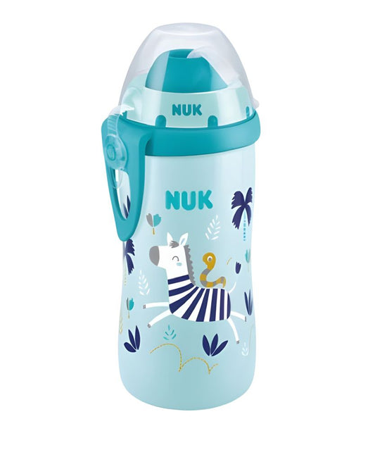 Cană cu Pai NUK Flexi Color Change 300ml Albastru 12+ Luni