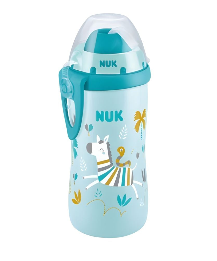 Cană cu Pai NUK Flexi Color Change 300ml Albastru 12+ Luni