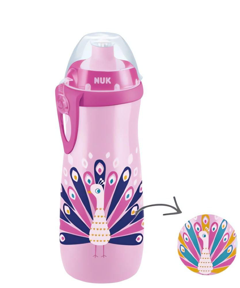 Cana NUK Sport Color Change 450 ml Schimba Culoare 24 Luni Plus Roz