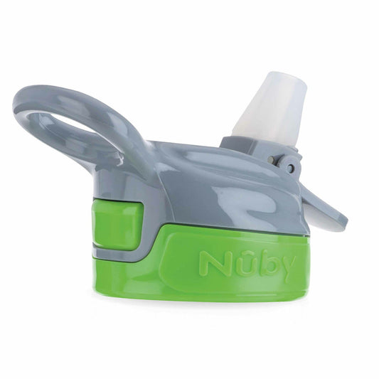 Cana sport, Nuby, Cu pai moale si pliabil, Din materialul ecologic tritan, Rezistenta, 360 ml, 3+ ani, Verde