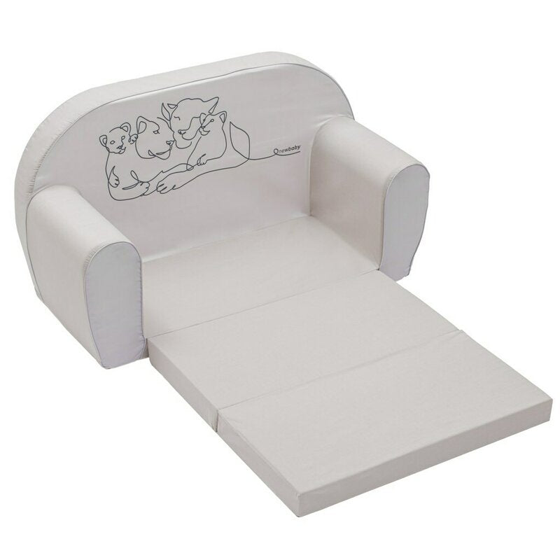Canapea extensibila New Baby Lion Family, 42x78x35 cm – canapeaua desfăcută