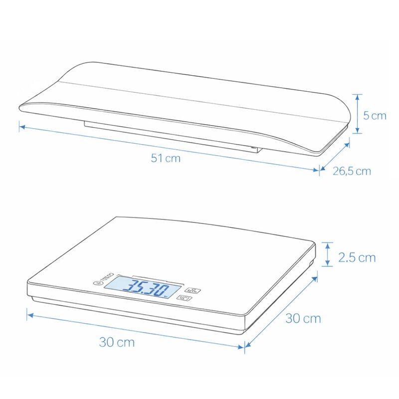 Cantar electronic 2 in 1 Petite&Mars pentru bebelusi si adulti, imagine 7