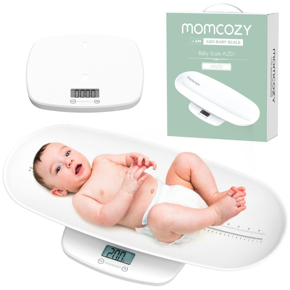 Cantar Digital 2 in 1 Momcozy Bebelusi cu Tavita si Masurare Inaltime