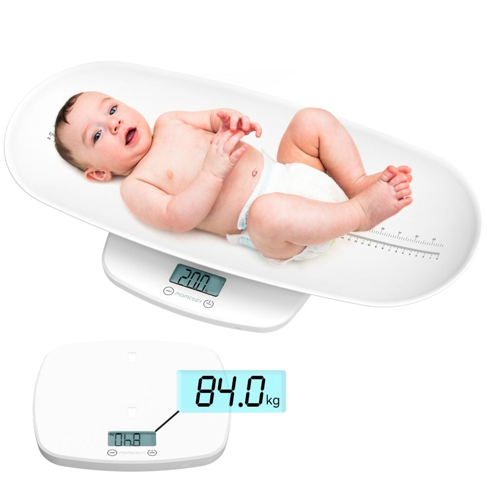 Cantar Digital 2 in 1 Momcozy Bebelusi cu Tavita si Masurare Inaltime