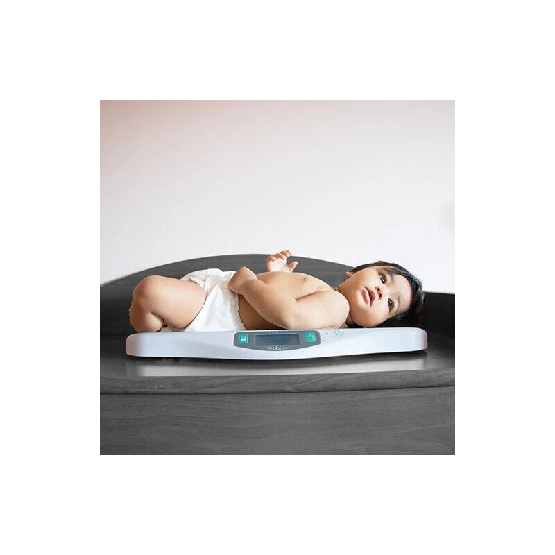 Cantar pentru bebelusi, BBluv, Kilo, Digital, Foarte precis, Unitati de masura kg, lb, oz, Pana la 20 kg, Cu functie de precizie cand se misca bebe, Ecran LCD, WHite