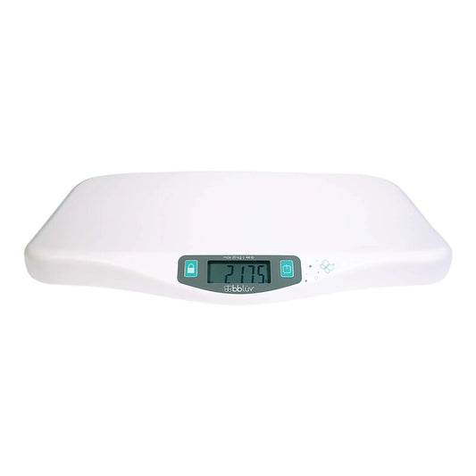 Cantar pentru bebelusi, BBluv, Kilo, Digital, Foarte precis, Unitati de masura kg, lb, oz, Pana la 20 kg, Cu functie de precizie cand se misca bebe, Ecran LCD, WHite