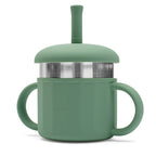 Cana 2 in 1 New Baby 220 ml, Verde – cana cu pai