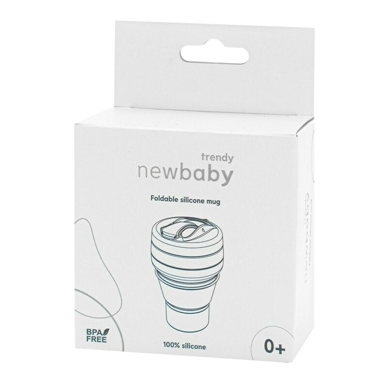 Cana pliabila New Baby 350 ml, Gri – ambalajul de prezentare
