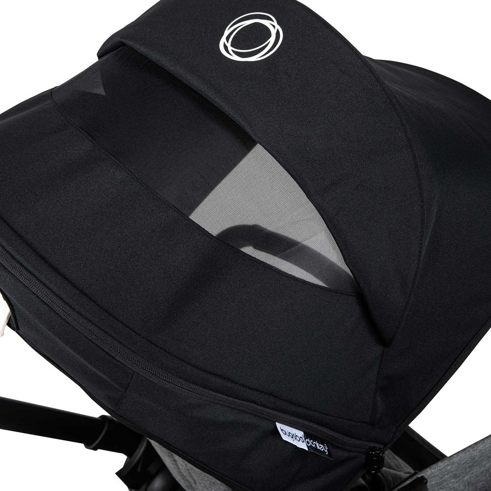 Capotină Cărucior Bugaboo Donkey 3 Black Protecție UPF 50+