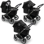 Capotina cu extensie plasa insecte Bugaboo Donkey Midnight Black