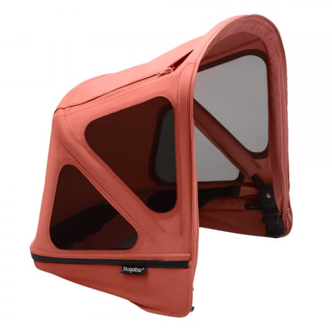 Capotină cu extensie plasă insecte Bugaboo Donkey Sunrise Red – vedere generală