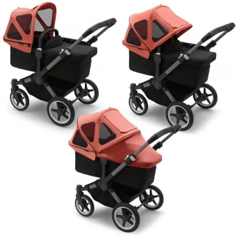 Capotină Bugaboo Donkey Sunrise Red – extensie cu plasă pentru insecte