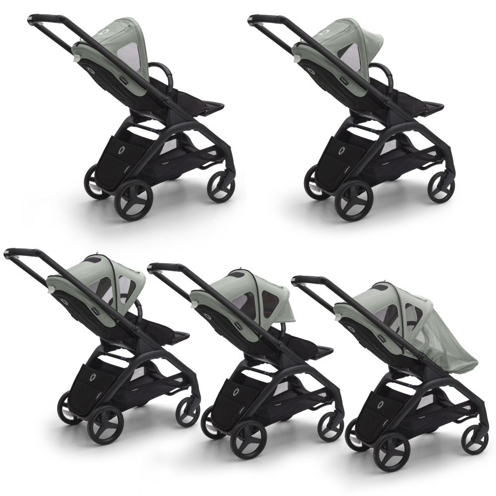 Capotina cu extensie plasa insecte Bugaboo Dragonfly Pine Green