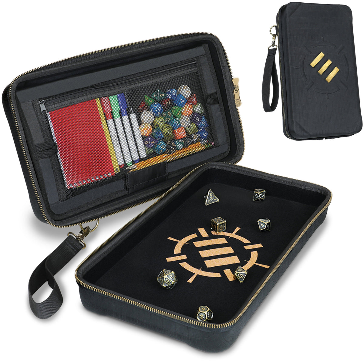 Carcasă Zaruri DnD XL Ancient Bronze - Protecție Premium pentru Colecția Ta de Zaruri