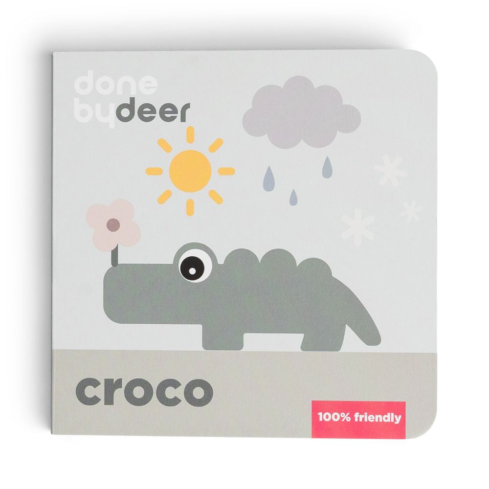 Carticica jucarie educativa anotimpuri Done by Deer Croco Colour Mix